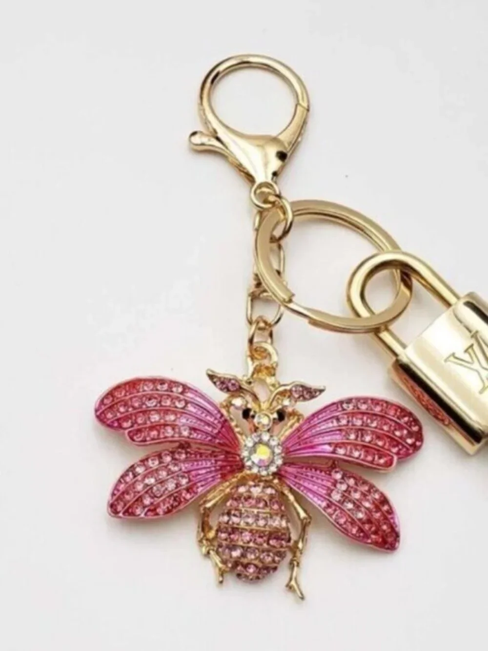 Louis Vuitton Gold Padlock 🔑 Authentic LV Unbranded Keychain Bag Charm